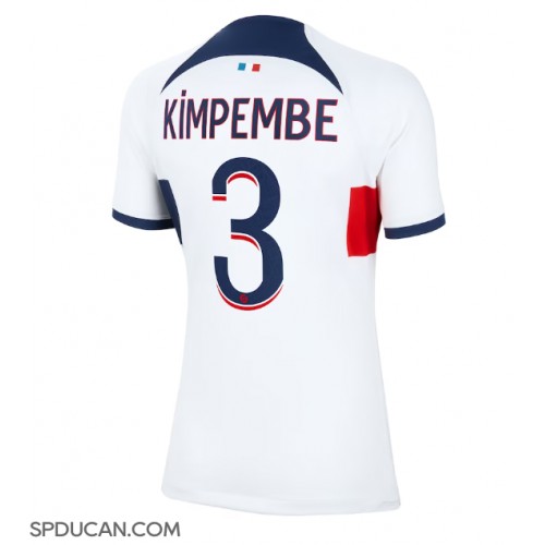 Zenski Nogometni Dres Paris Saint-Germain Presnel Kimpembe #3 Gostujuci 2023-24 Kratak Rukav